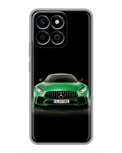 Чехол для Huawei Honor X7c с картинкой «Mercedes — неоновый лого» Чехол для Huawei Honor X7c с картинкой «Mercedes — неоновый лого»