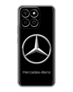 Чехол для Huawei Honor X7c с картинкой «Mercedes Silver Logo»