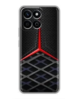 Чехол для Huawei Honor X7c с картинкой «Mercedes Carbon Grid»
