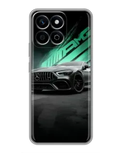 Чехол для Huawei Honor X7c с картинкой «Темный Mercedes AMG»