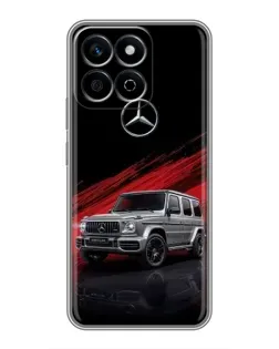 Чехол для Huawei Honor X7c с картинкой «Mercedes G-Class красный»