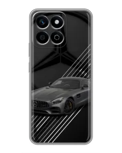 Чехол для Huawei Honor X7c с картинкой «Mercedes AMG — графика»