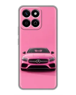 Чехол для Huawei Honor X7c с картинкой «Розовый Mercedes AMG»