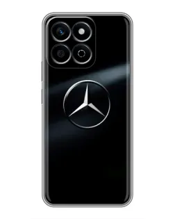 Чехол для Huawei Honor X7c с картинкой «Mercedes на металле»