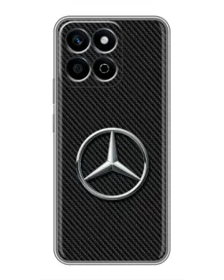 Чехол для Huawei Honor X7c с картинкой «Карбоновый Mercedes стиль»
