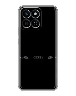 Чехол для Huawei Honor X7c с картинкой «Audi — световой подпись»