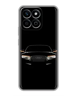 Чехол для Huawei Honor X7c с картинкой «Audi — ночной контур»