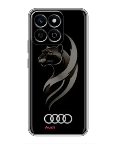 Чехол для Huawei Honor X7c с картинкой «Графика — пантера и Audi» Чехол для Huawei Honor X7c с картинкой «Графика — пантера и Audi»