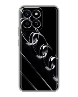 Чехол для Huawei Honor X7c с картинкой «Audi — абстрактные кольца»