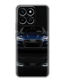Чехол для Huawei Honor X7c с картинкой «Audi — ночное отражение»