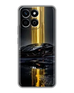 Чехол для Huawei Honor X7c с картинкой «Ночной Lamborghini драйв»