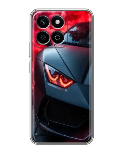 Чехол для Huawei Honor X7c с картинкой «Lamborghini красное сияние»