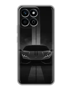 Чехол для Huawei Honor X7c с картинкой «Lamborghini симметрия дорог»