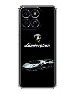 Чехол для Huawei Honor X7c с картинкой «Логотип Lamborghini классика»
