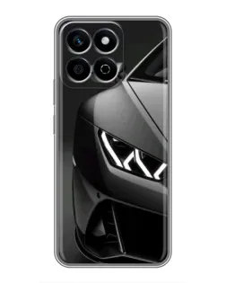 Чехол для Huawei Honor X7c с картинкой «Lamborghini фары детализация»