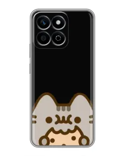 Чехол для Huawei Honor X7c с картинкой «Пушин на черном»