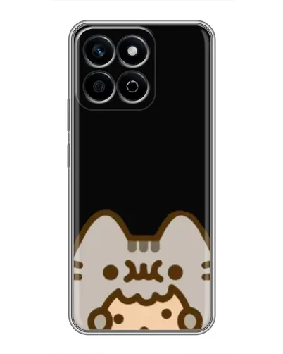 Чехол для Huawei Honor X7c с картинкой «Пушин на черном»