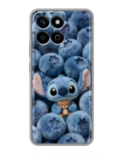 Чехол для Huawei Honor X7c с картинкой «Стич и голубика» Чехол для Huawei Honor X7c с картинкой «Стич и голубика»