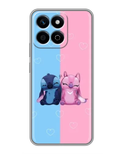 Чехол для Huawei Honor X7c с картинкой «Stitch и Angel Love» Чехол для Huawei Honor X7c с картинкой «Stitch и Angel Love»