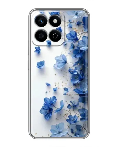 Чехол для Huawei Honor X7c с картинкой «Голубой цветочный каскад»
