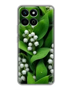 Чехол для Huawei Honor X7c с картинкой «Ландыши в зелени»
