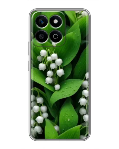 Чехол для Huawei Honor X7c с картинкой «Ландыши в зелени»