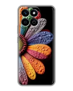 Чехол для Huawei Honor X7c с картинкой «Радужный цветок»