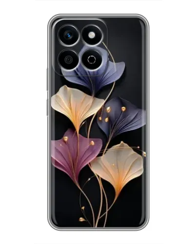 Чехол для Huawei Honor X7c с картинкой «Лиловые цветы грации»