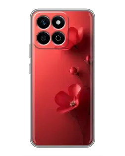 Чехол для Huawei Honor X7c с картинкой «Маковые соцветия»