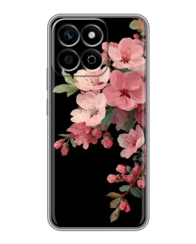 Чехол для Huawei Honor X7c с картинкой «Розовая ветка сакуры»