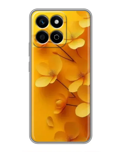 Чехол для Huawei Honor X7c с картинкой «Золотые лепестки»
