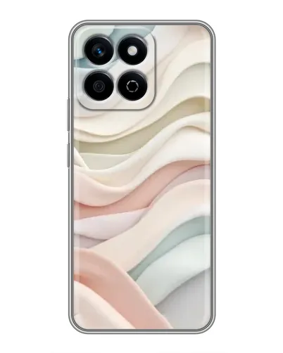 Чехол для Huawei Honor X7c с картинкой «Пастельные нежные волны»