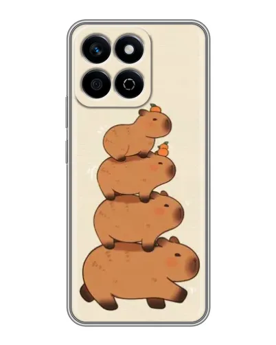 Чехол для Huawei Honor X7c с картинкой «Башня из капибар»