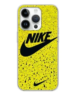 Чехол для Huawei Honor X7d с картинкой «Желтый текстурный Nike»