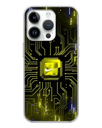 Чехол для Huawei Honor X7d с картинкой «Nike — золотая искра»