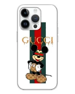Чохол для Huawei Honor X7d з картинкою «Міккі Маус Gucci — смуги»