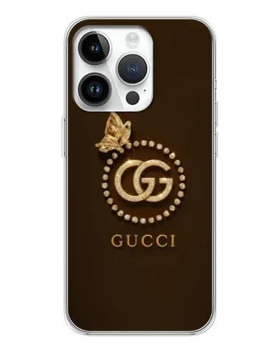 Чехол для Huawei Honor X7d с картинкой «Gucci — золотая бабочка»