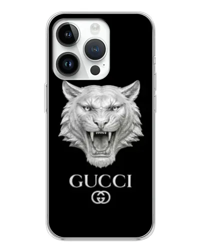 Чехол для Huawei Honor X7d с картинкой «Gucci — серебряный лев» Чехол для Huawei Honor X7d с картинкой «Gucci — серебряный лев»