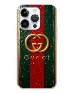 Чохол для Huawei Honor X7d з картинкою «Gucci — фірмова смуга та золото»