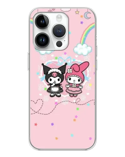 Чехол для Huawei Honor X7d с картинкой «My Melody и Kuromi»