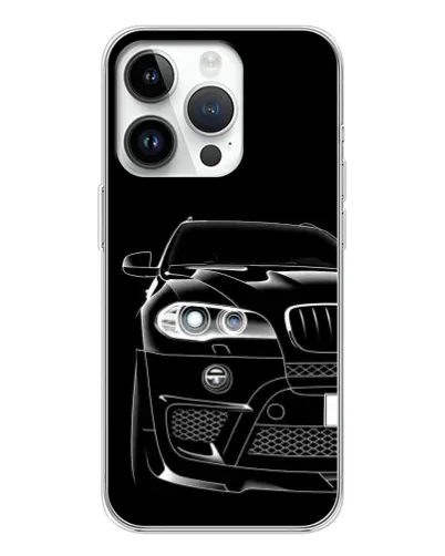 Чохол для Huawei Honor X7d з картинкою «Темний силует BMW»