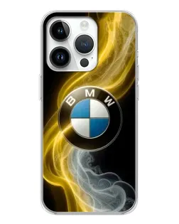 Чохол для Huawei Honor X7d з картинкою «Золотистий дим BMW»