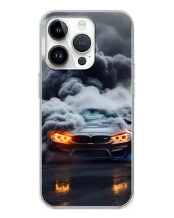 Чохол для Huawei Honor X7d з картинкою «BMW у диму»
