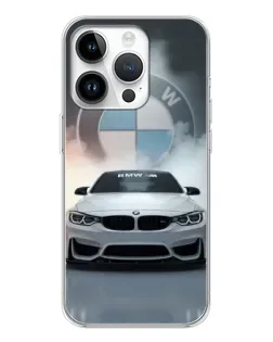 Чохол для Huawei Honor X7d з картинкою «BMW в білому диму»