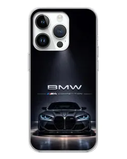 Чохол для Huawei Honor X7d з картинкою «BMW крізь нічне місто»
