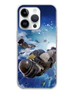Чохол для Huawei Honor X7d з картинкою «Десант PUBG — стрибок»