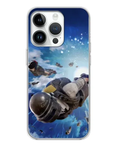 Чохол для Huawei Honor X7d з картинкою «Десант PUBG — стрибок»