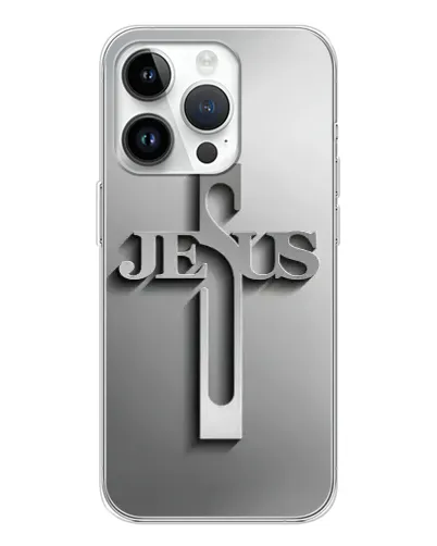 Чохол для Huawei Honor X7d з картинкою «Металевий хрест Jesus» Чохол для Huawei Honor X7d з картинкою «Металевий хрест Jesus»