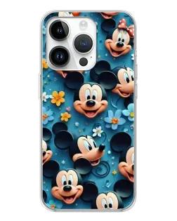 Чохол для Huawei Honor X7d з картинкою «Паттерн Міккі та Мінні»