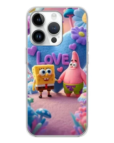 Чехол для Huawei Honor X7d с картинкой «Губка Боб Патрик»